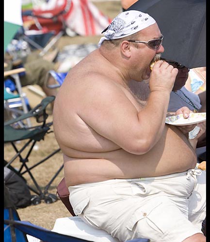 fat people eating. image - philip greenspun
