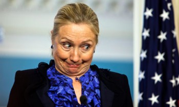 Funny faces: Hillary Clinton